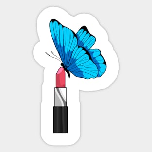 Butterfly with Lipstick Sticker